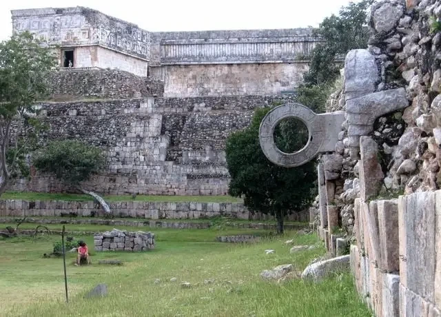 Maya ball court at the city of Uxmal, modern-day Mexico