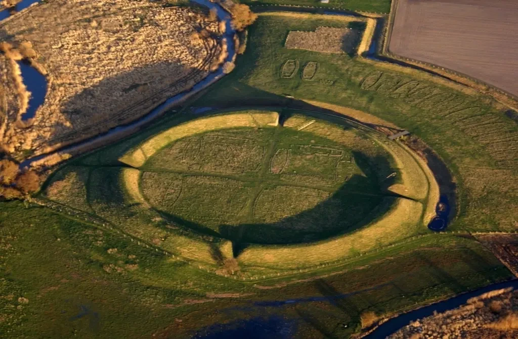 Remains of the Viking fort of Trelleborg, modern-day Denmark