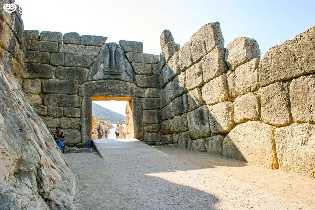 Cyclopean walls at Mycenae, Greece